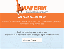 Tablet Screenshot of amaferm.com